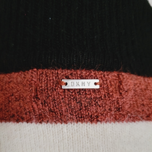 DKNY Striped High-Low Hem Sweater - Picture 9 of 10